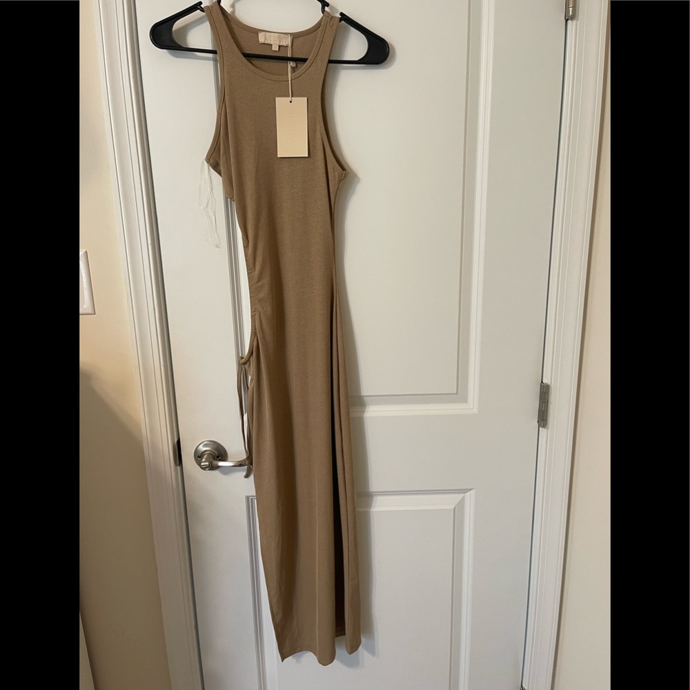 Meshki Denver Ribbed Dress - Camel - Picture 3 of 6